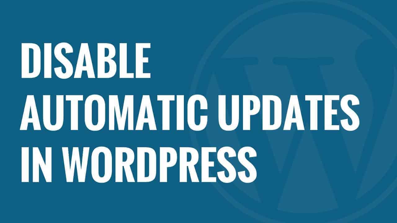 Cách Tắt thông báo update trong wordpress