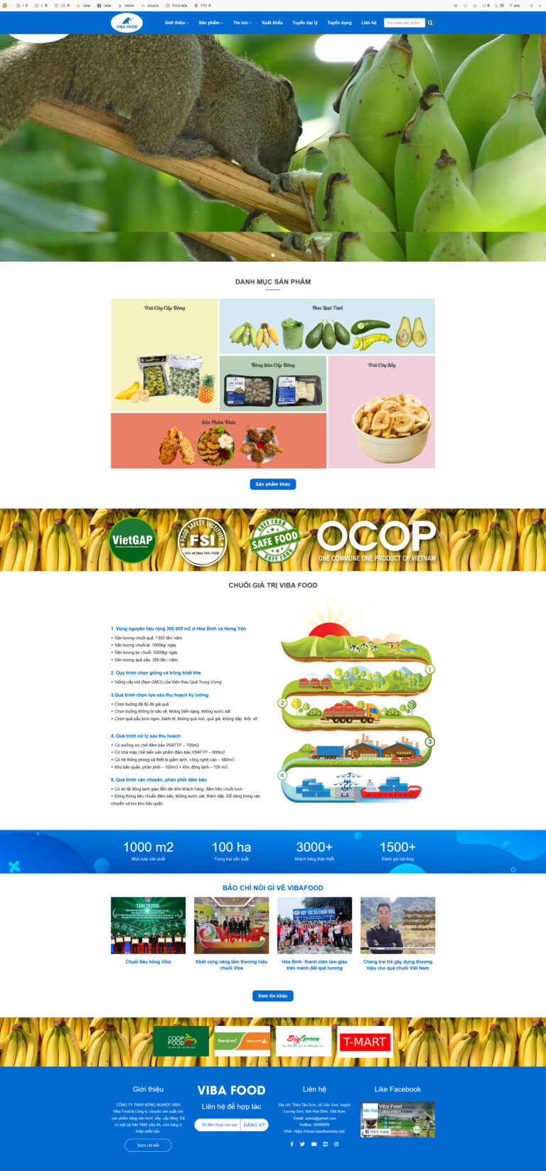 Theme wordpress nông sản - Nông trại chuối - Theme Wordpress Giá Rẻ ...