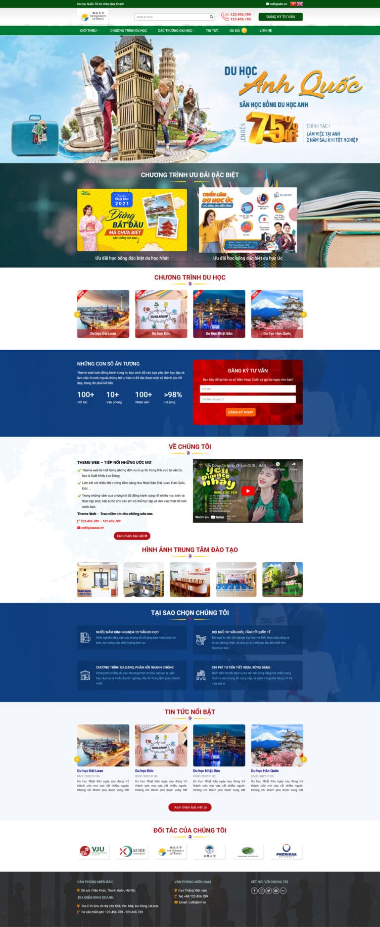 Theme WordPress du học quốc tế - Theme Wordpress Giá Rẻ - Mua Bán Theme ...