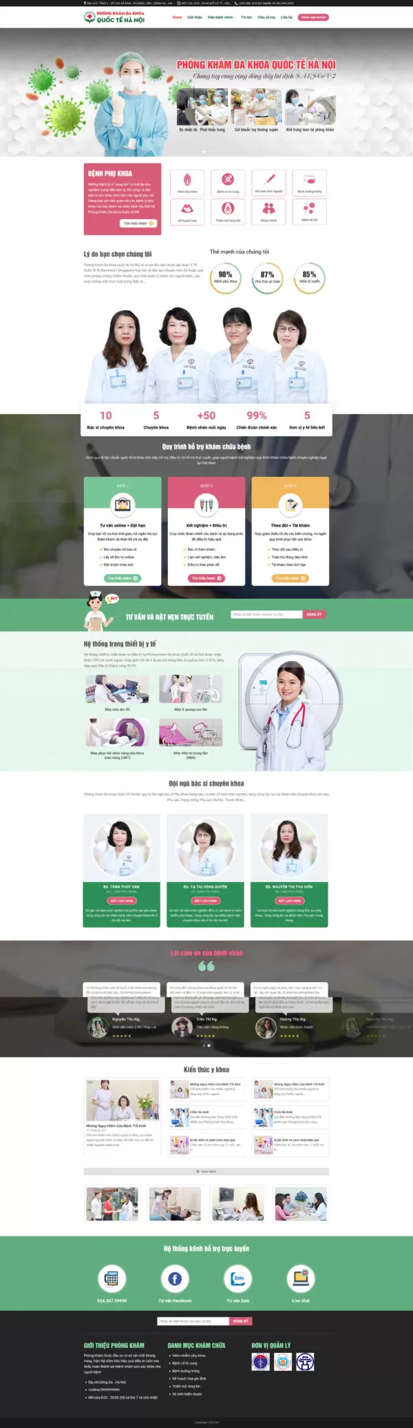 Theme wordpress phòng khám 4