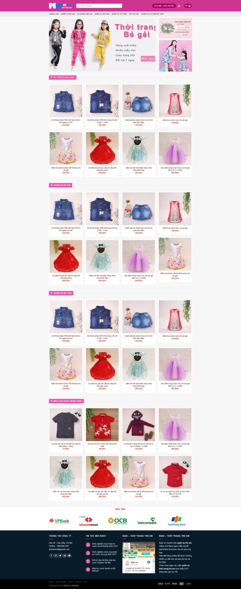 Theme wordpress quần áo trẻ em - Theme Wordpress Giá Rẻ - Mua Bán Theme ...