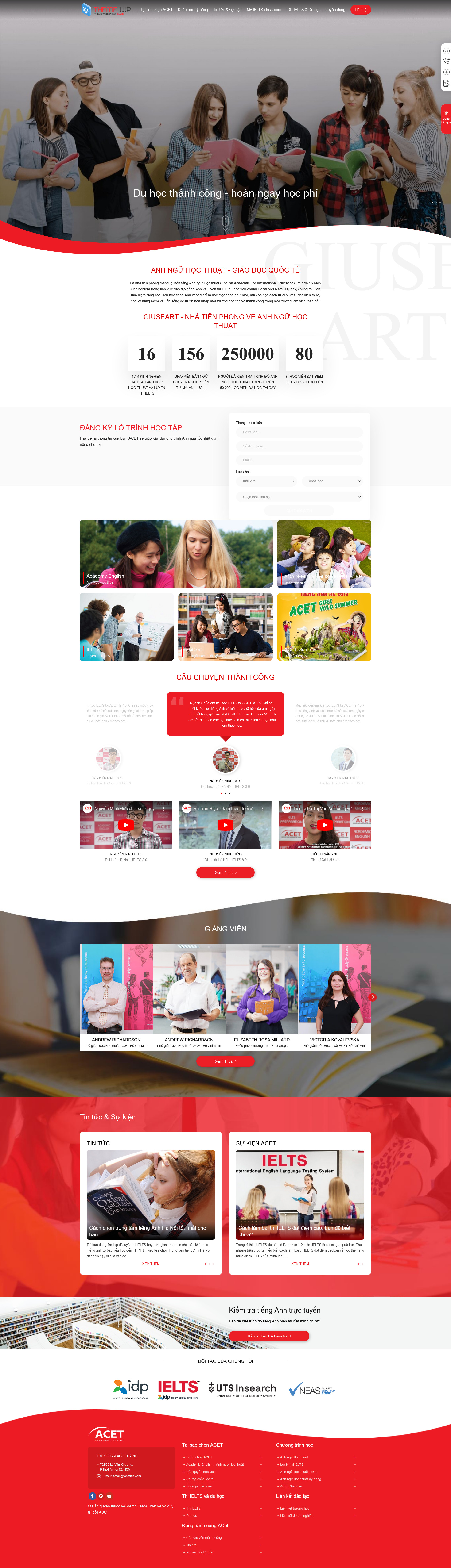 Theme wordpress trường học edu7