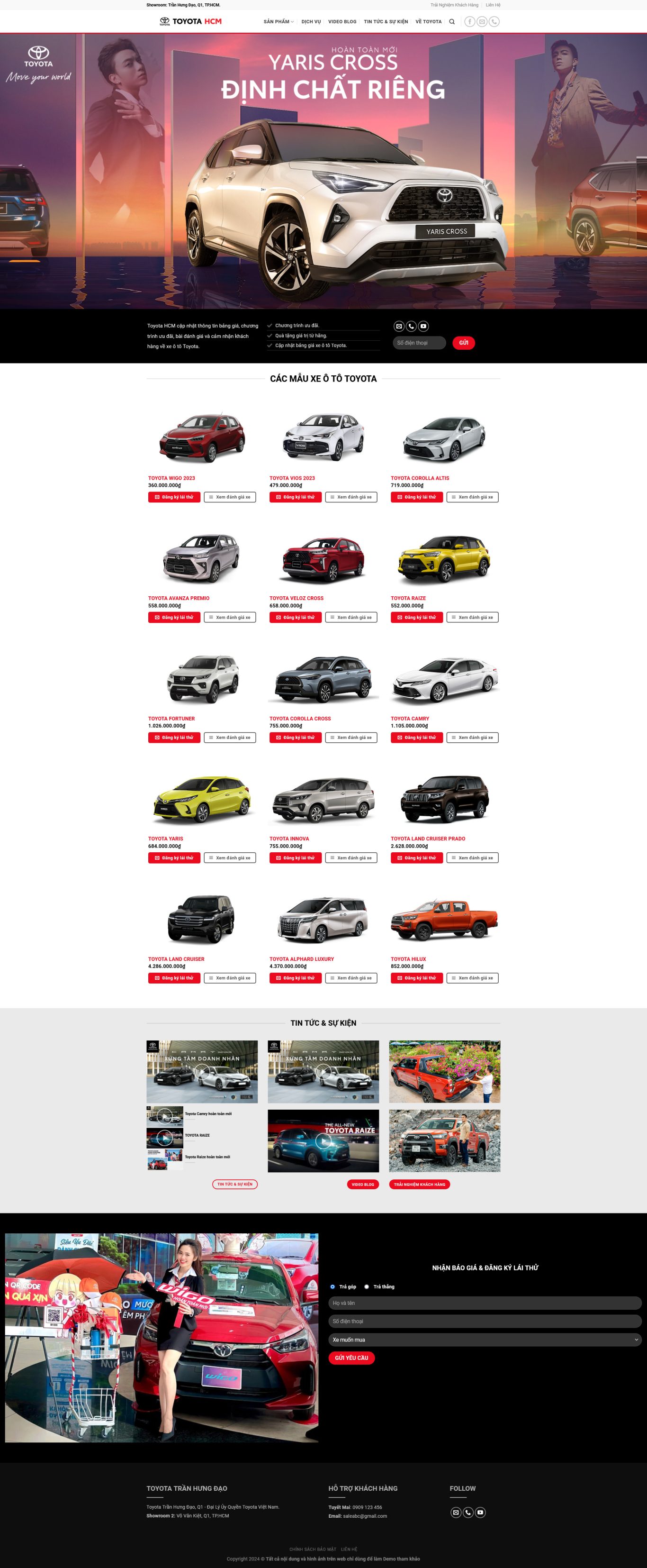 Theme wordpress ô tô toyota 4