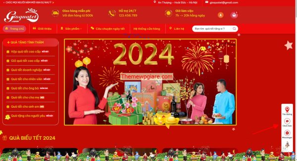 Code liên hệ góc phải pc và chân trang mobile