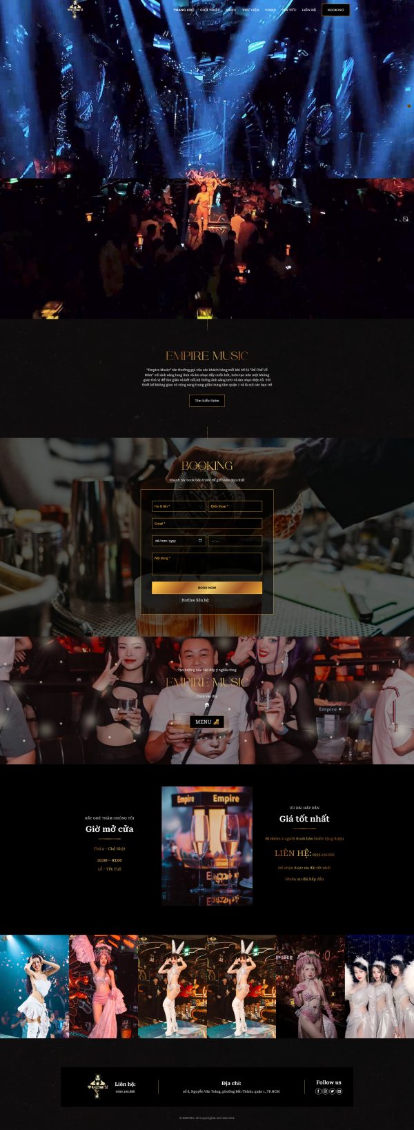 Theme wordpress quán bar club