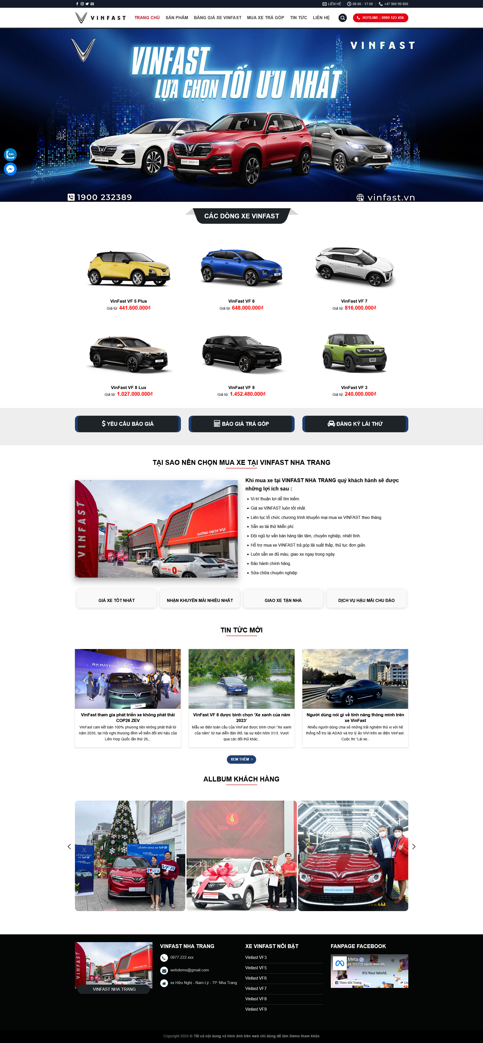 Theme WordPressshowroom ô tô
VinFast